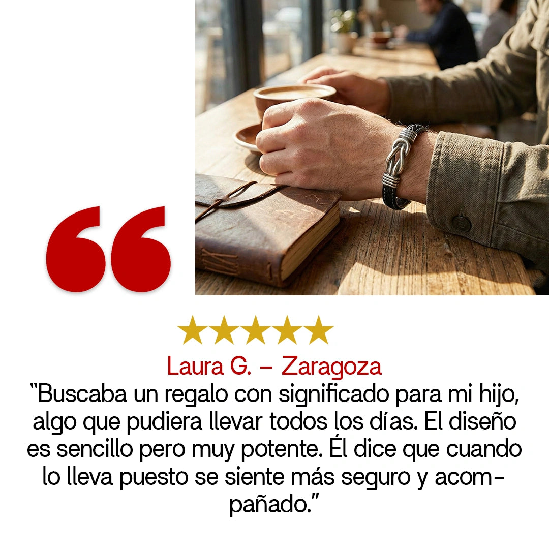 “A mi hijo” Pulsera Nudo Eterno