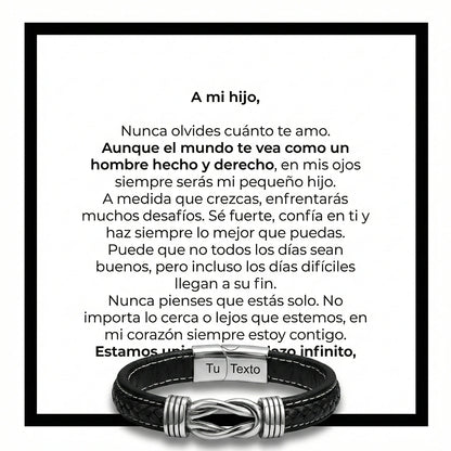 “A mi hijo” Pulsera Nudo Eterno