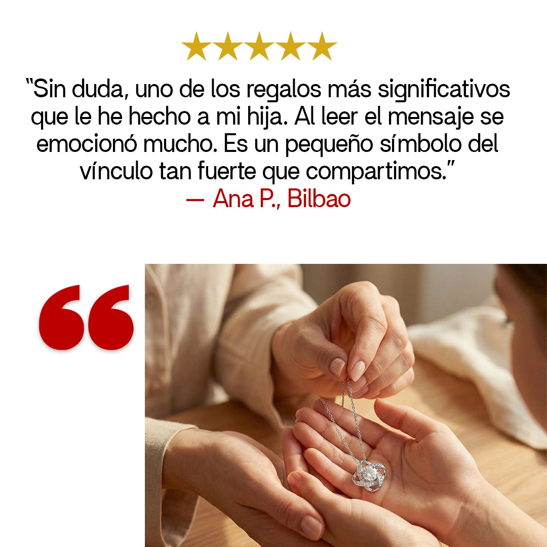 “Mi Guerira Hija” Collar Unión Eterna
