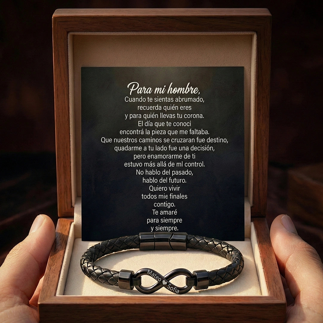 “Para Mi Hombre” Pulsera Infinito Eterno