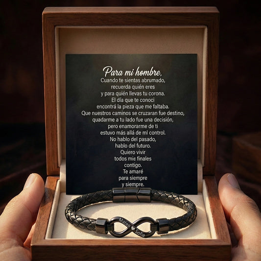 “Para Mi Hombre” Pulsera Infinito Eterno