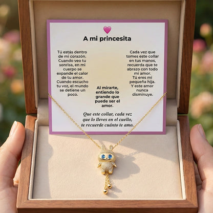 “A Mi Princesita” Collar Labubu Corazón