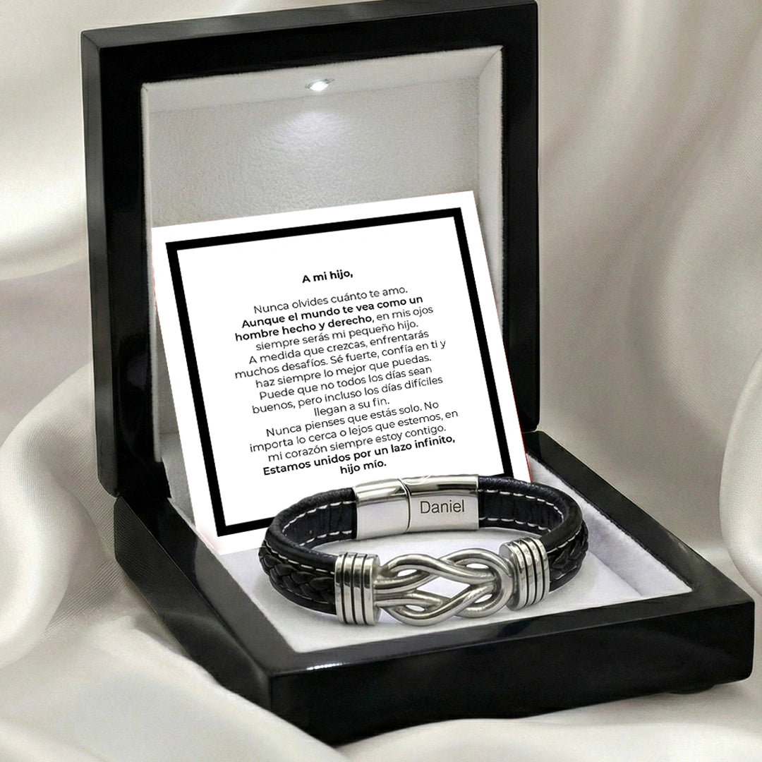 “A mi hijo” Pulsera Nudo Eterno