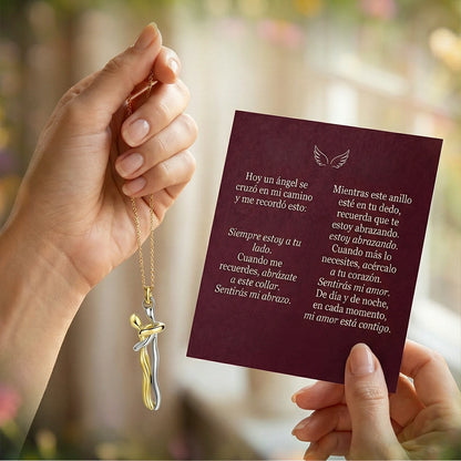 Collar y Anillo Abrazo Infinito