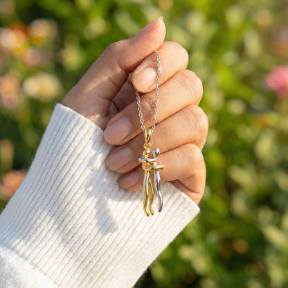 Collar y Anillo Abrazo Infinito