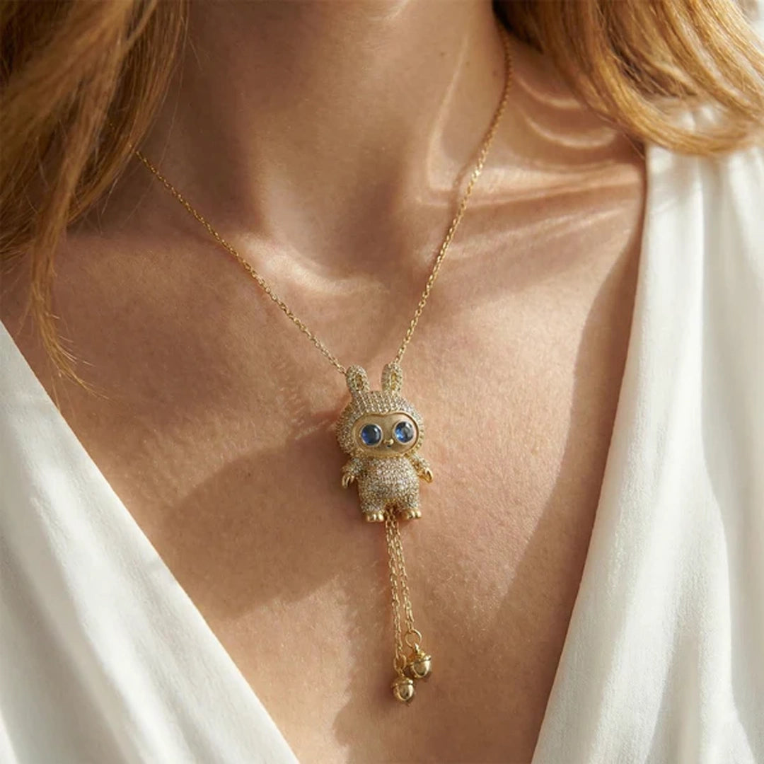 “A Mi Princesita” Collar Labubu Corazón