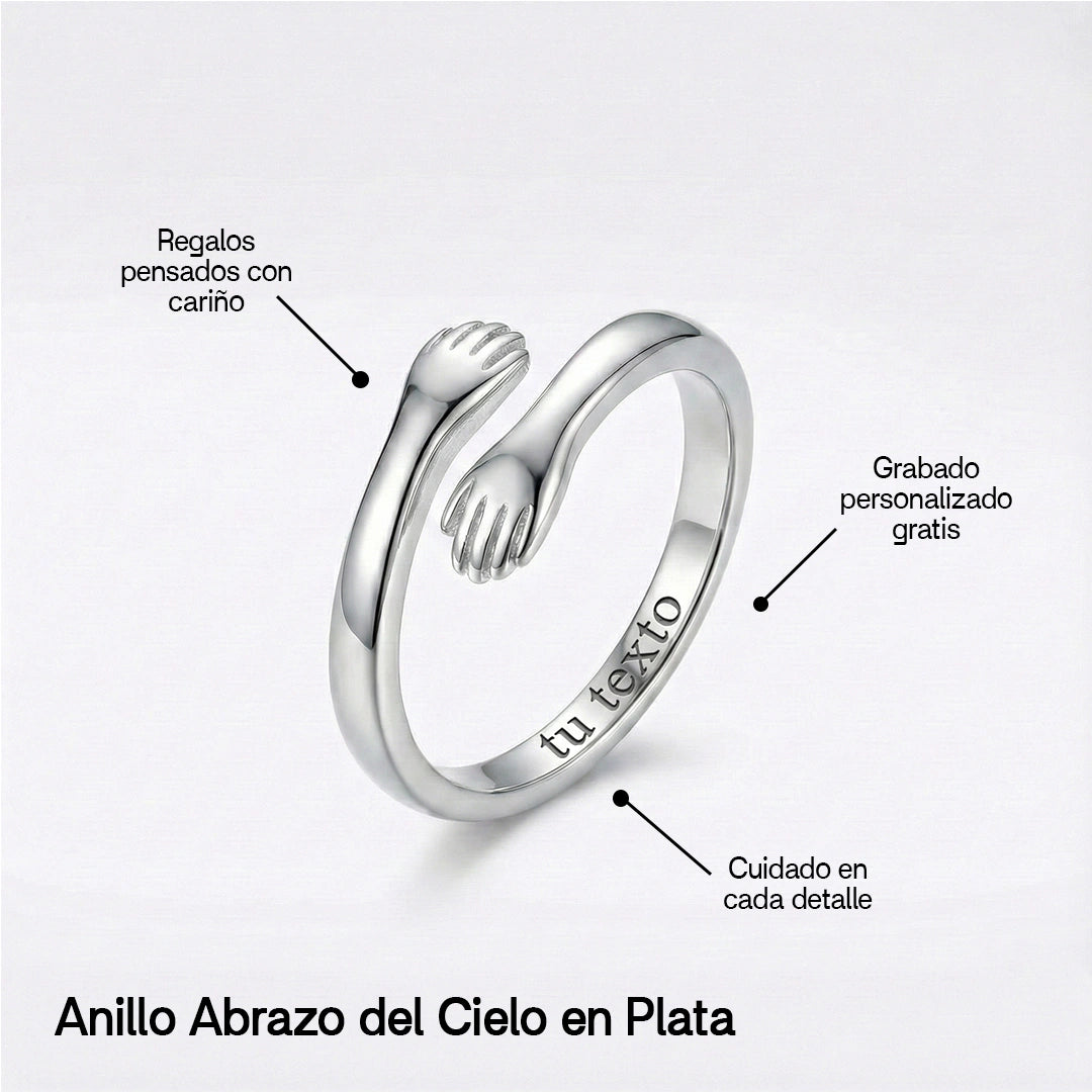 Collar y Anillo Abrazo Infinito