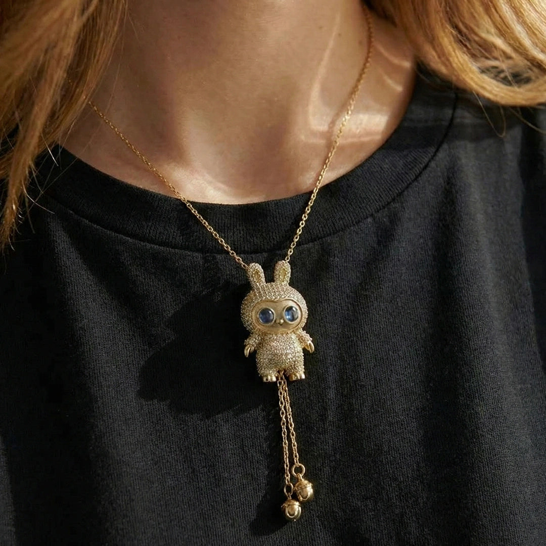 “A Mi Princesita” Collar Labubu Corazón