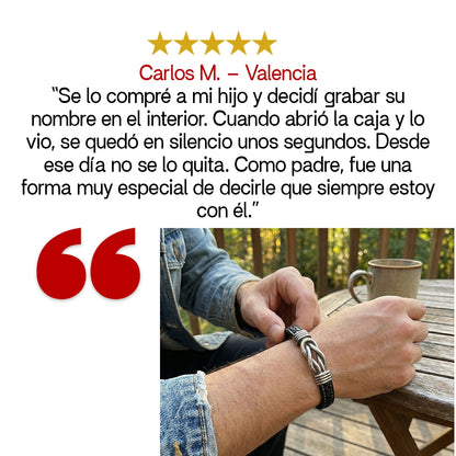 “A mi hijo” Pulsera Nudo Eterno