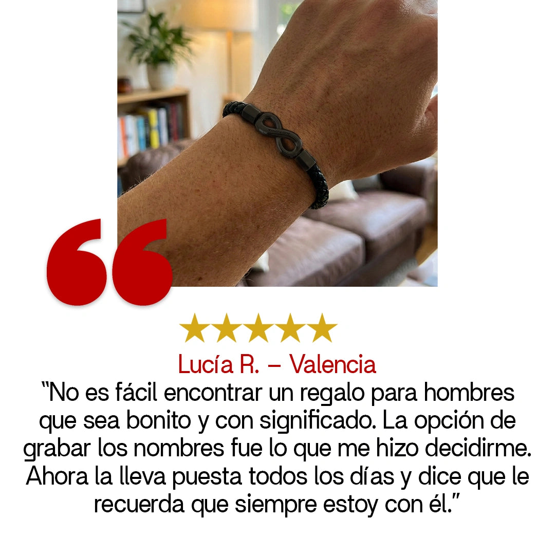 “Para Mi Hombre” Pulsera Infinito Eterno